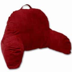 Microsuede Bedrest Reading Pillow - Pink - Pink