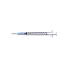 1 mL Tuberculin Syringe with 27 gauge x 1/2 PrecisionGlide Detachable Needle - Slip Tip - Box of 100