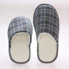Mens Wool Fleece Lined Slipper