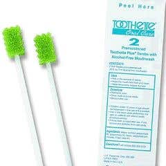 Toothette Plus Oral Swabs with Mouth Refresh Solution. - Box of 50