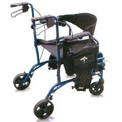 Excel Translator Rollator and Wheelchair Combo - Cobalt Blue
