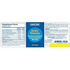 Eye Vitamin and Mineral Supplement with Lutein 60 Capsules - Bottle of 60