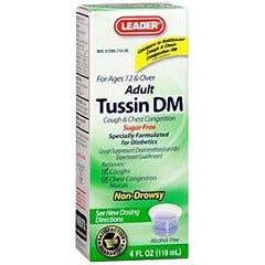Leader Tussin DM Liquid Formula - 4 oz. - Box of 1