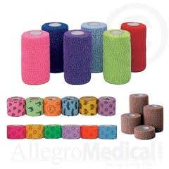 CoFlex NL Cohesive Flexible Bandages - 1"W - Assorted Colors - Case of 30