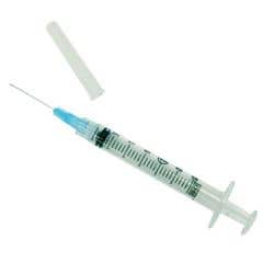 3 mL Luer-Lok Syringe with 25 gauge x 5/8 PrecisionGlide Detachable Needle - Box of 100