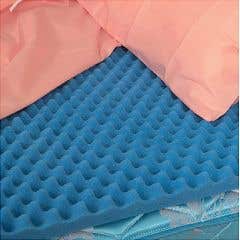 DMI Convoluted Foam Bed Pad Mattress Topper