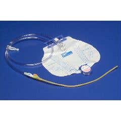 Curity DOVER 100% Silicone Foley Tray w/MONO-FLO Anti-Reflux Device, SPLASHGUARD II Drain Spout