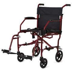 Ultralight Transport Chair - 19" wide seat - Silver