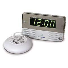 Travel Size / Bedside Sonic Boom Alarm Clock - with Bed Shaker - Each
