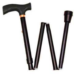 Heavy Duty Folding Cane Lightweight Adjustable with T Handle - Each 30$