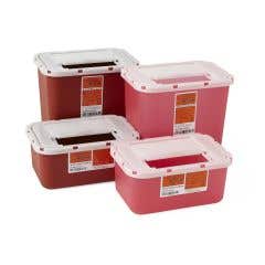 Multipurpose Sharps Containers - 1 Ga. , Red - Case of 32