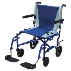 Drive Medical Ts19 Aluminum Transport Chair- Blue
