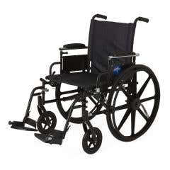 K4 Extra-Wide Lightweight Wheelchairs - 22" , Desk Length Arms , Elevated Foot Rests
