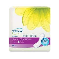 TENA® Serenity® Pads -  Heavy Absorbency Long Length - Case of 117