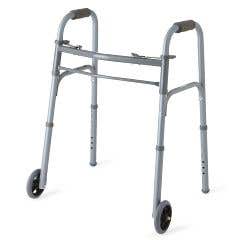 Youth Two-Button Folding Walkers with 5" Wheels - Each