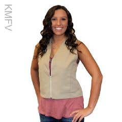 Kool Max Cooling Fashion Vest with Five 4.5 x 6 Cooling Packs