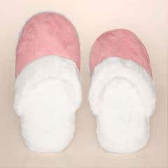 Suede Fur Trimmed Slipper - Small Size 5 - 6