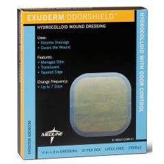 Exuderm Odorshield Hydrocolloid - 2" X 2" - Box of 10