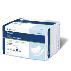 Wings Super Incontinent Brief - Medium, 32" to 44" - Case of 96