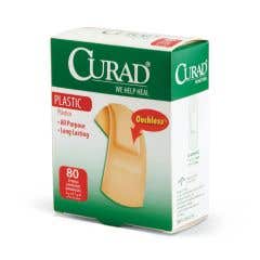 CURAD Plastic Adhesive Bandages - 7/8" Spot - Box of 100