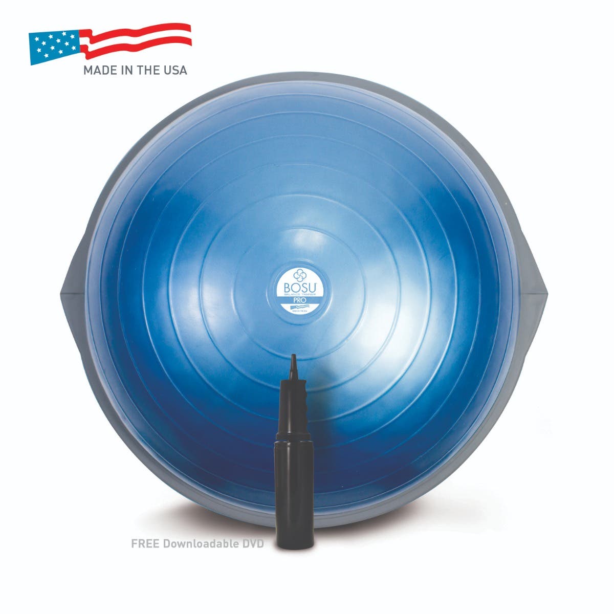 Bosu Pro Multifunctional Home Gym 26" Strength Trainer Ball Balance Board, Blue