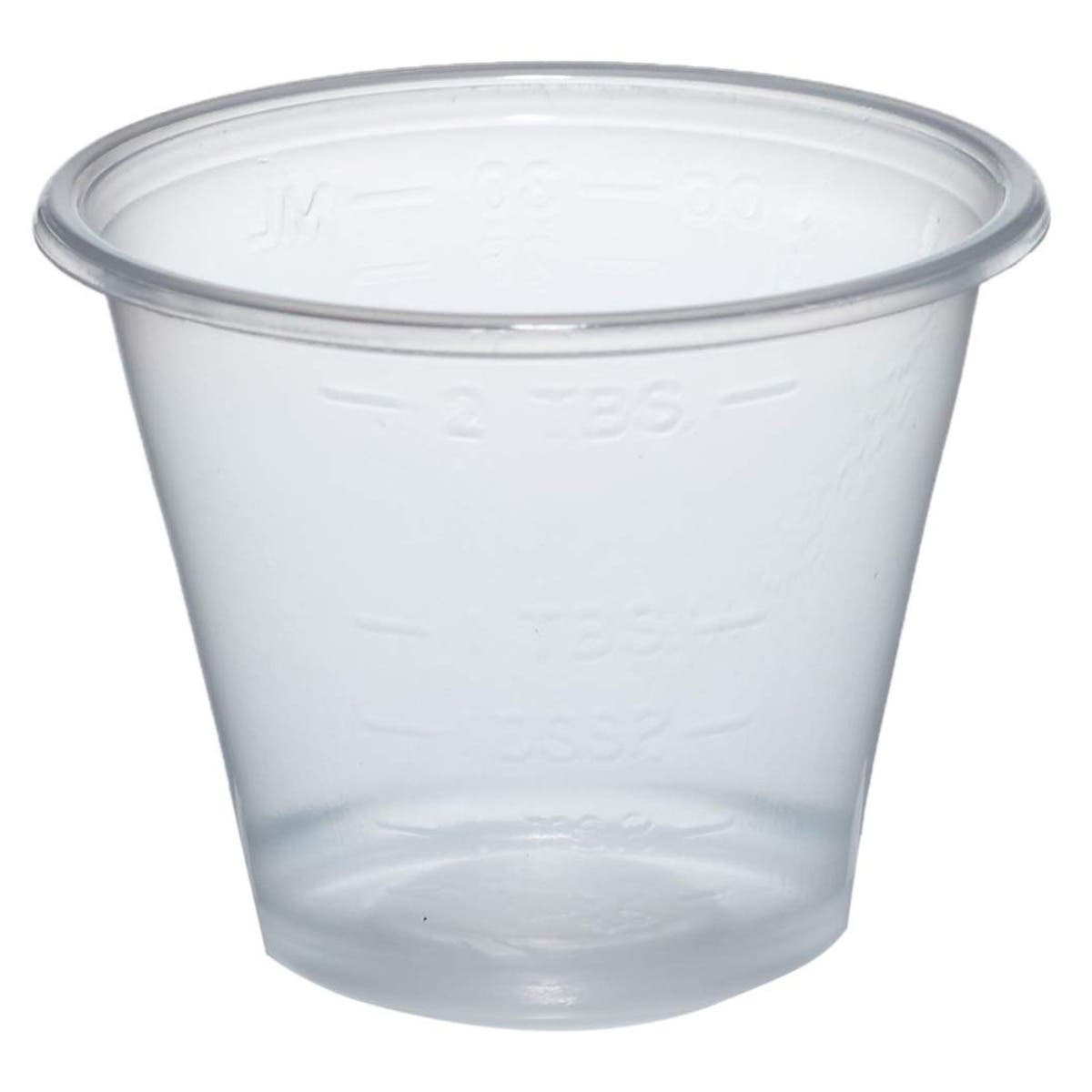 Calibrated Plastic Medicine Cup - 1oz