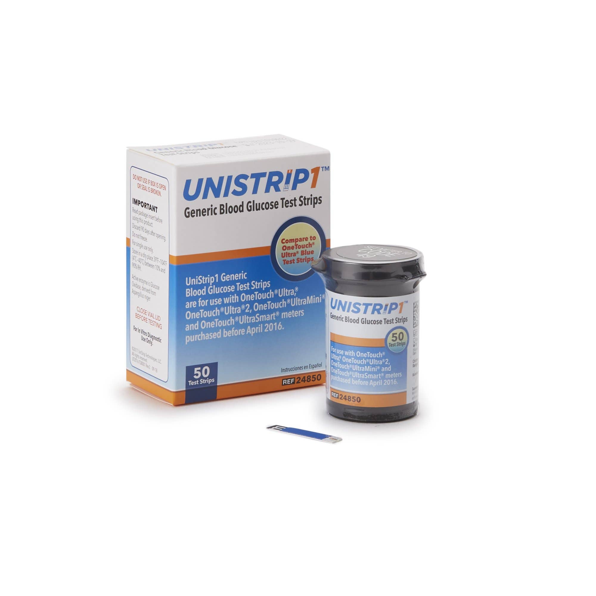 Unistrip Blood Glucose Test Strips - 1200/CS