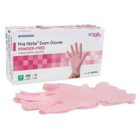 McKesson Pink Nitrile® Exam Gloves - Powder Free