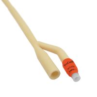 TruCath Silicone-Elastomer Coated Latex Foley Catheter, 2-Way, Coude Tip