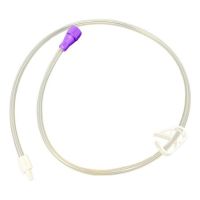 Bolus Enteral Feeding Extension Tube Set ENFit LoProfile 24 Inch, Straight 