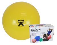 CanDo inflatable ball, yellow, 45 cm (18), boxed