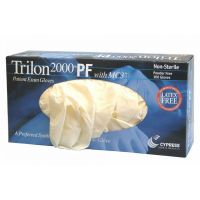 Trilon 2000® PF with MC3® Stretch Vinyl Standard Cuff Length Exam Glove, Ivory