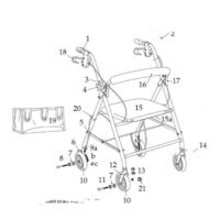 Replacement Parts for Drive Aluminum Rollators
