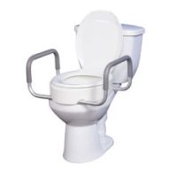 Toilet Seat Riser with Removable Arms/Safety Rails - 3.5 Height