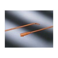 Coude Tip Latex Urethral Intermittent Catheter - Two Eyes - Tiemann Model