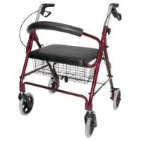 DMI Lightweight Extra-Wide Heavy-Duty Aluminum Rollator