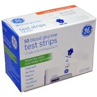 GE100 Blood Glucose Testing Strips - 50 - Bottle of 50