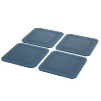Dycem non-slip coasters, set of 4, forest green