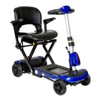 ZooMe Auto-Flex Folding Travel Scooter, Blue - ZooMe Auto-Flex Folding Travel Scooter, Blue