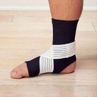 Neoprene Ankle Supports With Strap Black, Large Mens-10-12 - Each