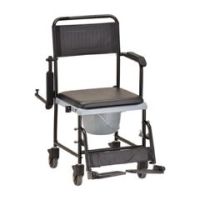 Nova Drop-Arm Transport ChairCommode - Each