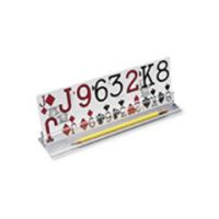 Playing Card Holder - Clear Plastic for greater visibility