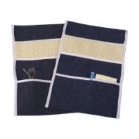 DMI Wheelchair Arm Pads Armrest Covers with Storage Pouch, Denim - 2 pairs