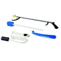 Hip Kit #2: 32 reacher, sock and stocking aid, 24 metal shoe horn, contoured sponge