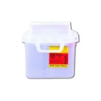 Sharps Collector Side Entry - 5.4 Quart Pearl - White - Each