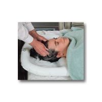 Inflatable Crescent-Shaped Shampoo Basin - Each