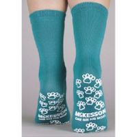 McKesson Paw Prints Performance Slipper Socks