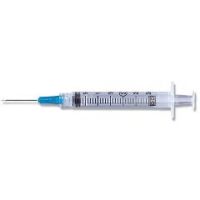3 mL Luer-Lok Syringe 23 gauge x 1.5 inch PrecisionGlide Detachable Needle - Box of 100