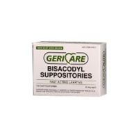 Geri-Care Bisacodyl Laxative Suppositories - 10 mg