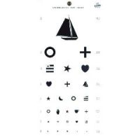 Kindergarten Plastic 20 Foot Eye Chart - 20 Foot